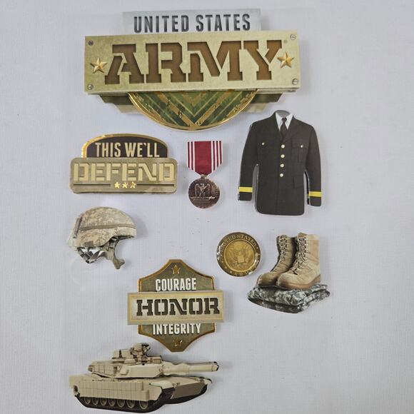 U S Army Airborne Stickers, Decals, Patch & Resin Army Boot Ornament - Picture 2 of 14